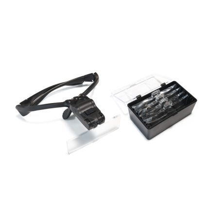 Lupa v piatich stupňoch nastavenia spolu s bodovým bielym svetlom pre detail. Hands free pomôcka pre precíznu prácu napájania. Sada obsahuje